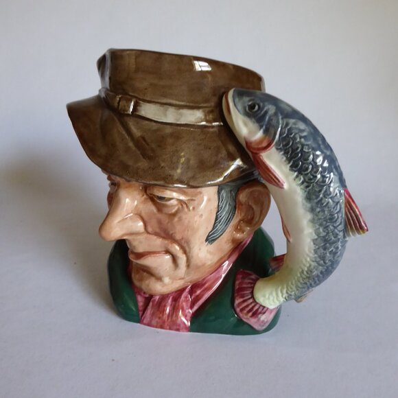 VINTAGE 1954 ROYAL DOULTON ENGLAND TOBY JUG THE POACHER PORCELAIN PITCHER - Picture 10 of 13